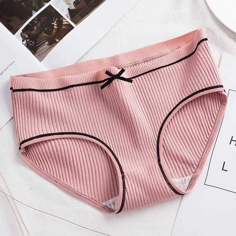 4Pcs/Lot Cotton Underwear Cute Knot Soft Breathable Briefs Young Panties Solid Girl Children Clothes Y240821