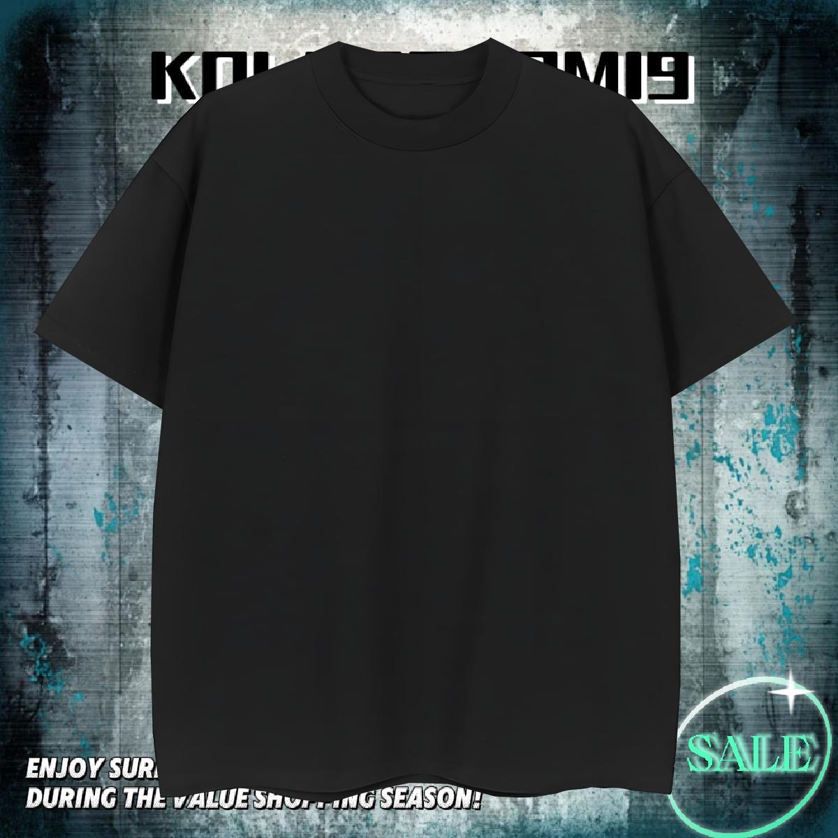 Unisex Men T Shirts 100% Cotton 230g eye of the devil Anime Printing Street Custom Anime Breathable Soft Tshirt for Man Woman Classic Casual Polos