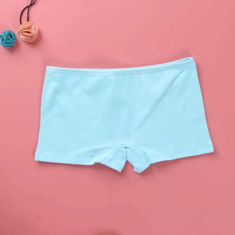 Big Girls Underwears Mid-Waist Student Young Girls Panties Solid Color Teenage Boxershorts Briefs Children Underpants Teens Y240821