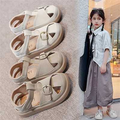 Childrens non slip soft bottom wear-resistant metal buckle sandals new casual sandals for boys and girls in the summer of 2024 W240821