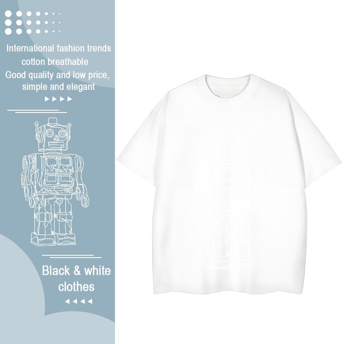 New Arrival T-Shirts Breathable Crew Neck 100% Cotton 230g Lady T shirt Custom Cartoon ET Street Wear Free Shipping Clothes Shirt