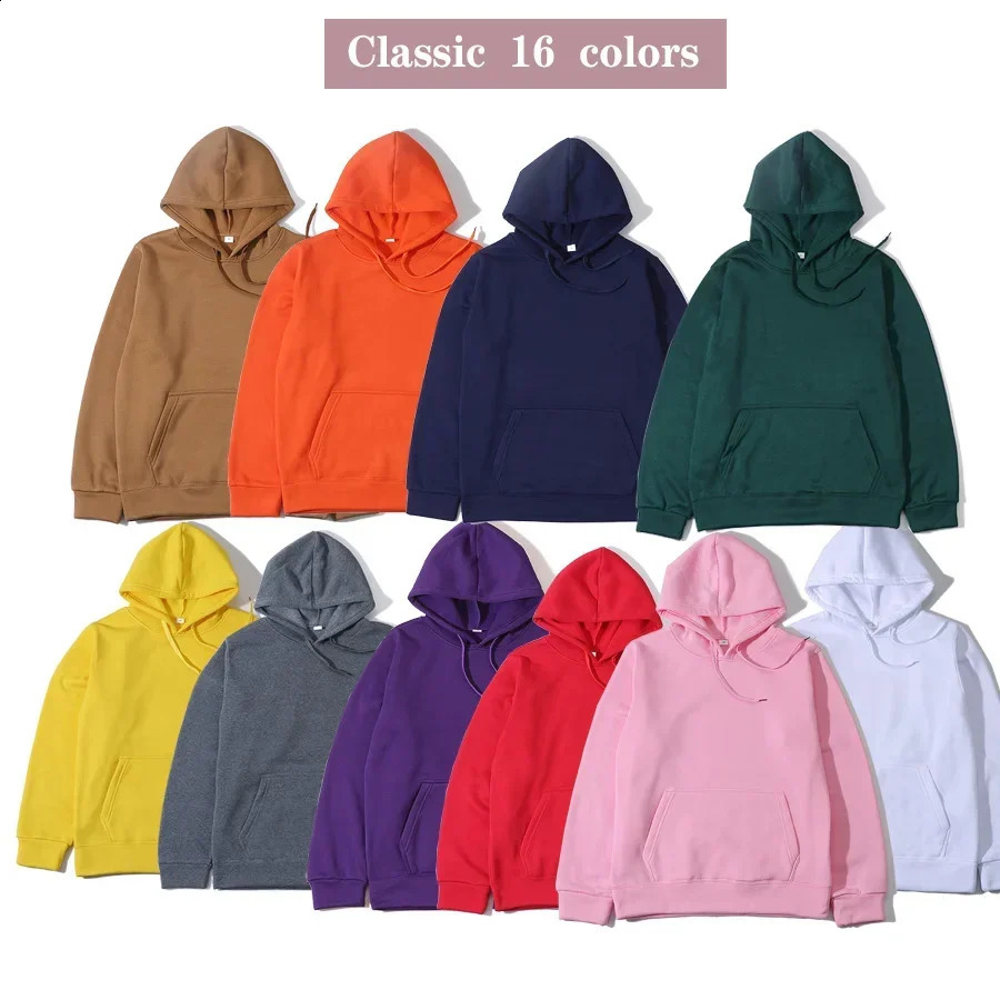 menswomens hoodies for spring autumn winter mens casual fashion solid color hiphop tops 240821