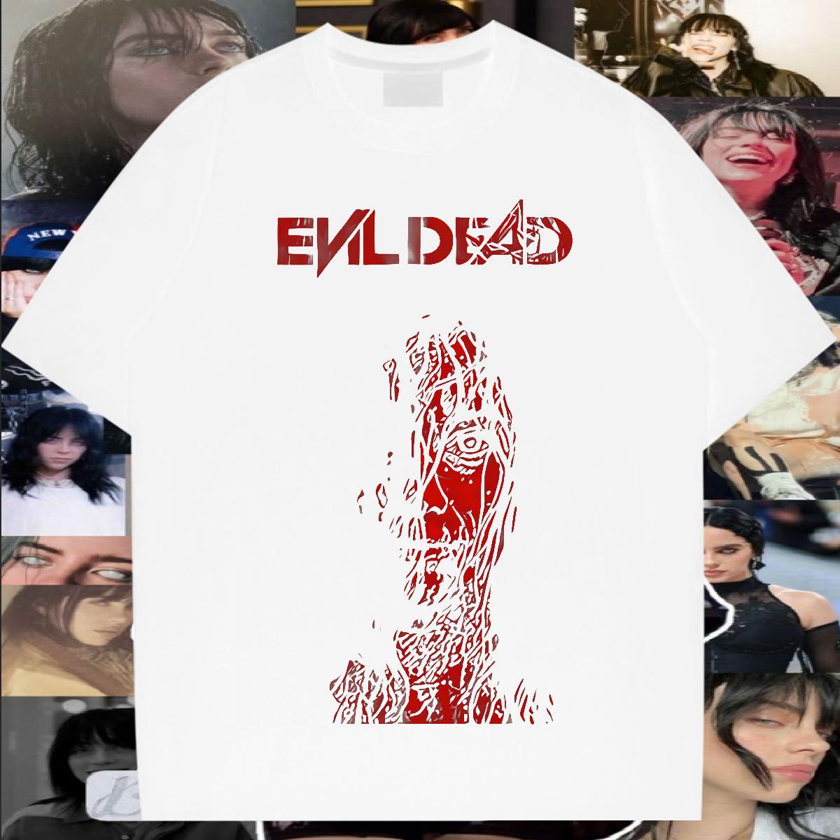 Fashion Designer scary Men Tshirts 230g Pure Cotton Mens T Shirts Custom Big Size Hip Hop Street O Neck Short Sleeves High Quality Top Tees