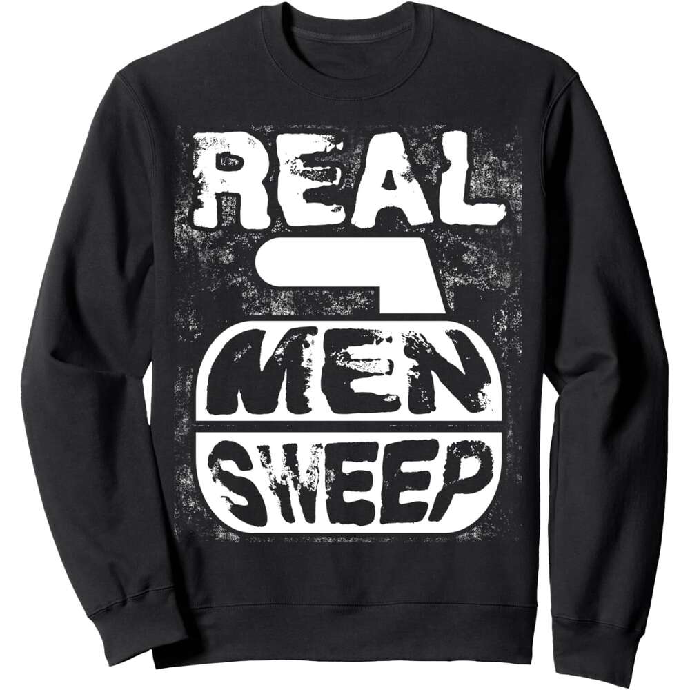 Long Sleeve Shirts for Men sweatshirt Real men Sweep Curg Funny Ice Lover Gift Sweatshirt T shirt Tee Streetwear Casual tops clothes