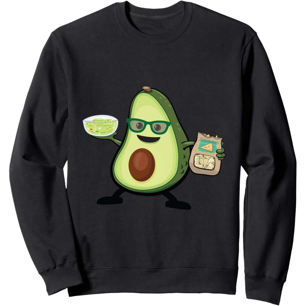 Long Sleeve Shirts for Men sweatshirt Avocado Match Tacos & Guacamole Dip Funny Gift Sweatshirt T shirt Tee Streetwear Casual tops clothes