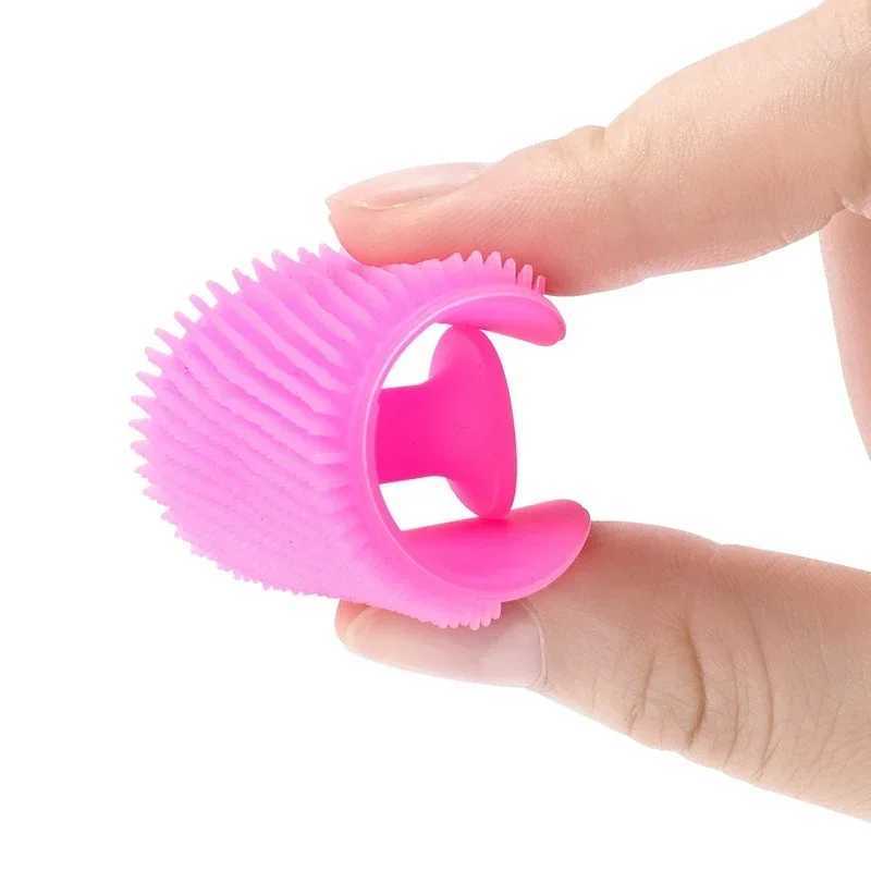 Skin Care Scalp Massage Brush Bath Cleaning Brush Soft Silicone Exfoliating and Massaging Baby Bath Care Tool Face Scrubber Y240821