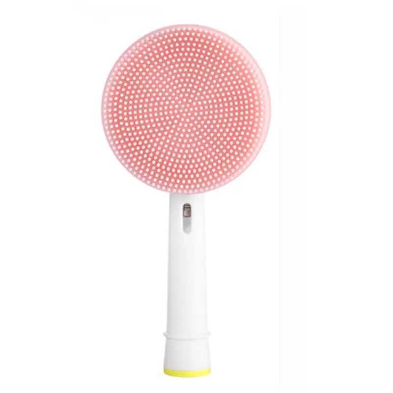 Waterproof Silicone Face Spin Brushes Facial Cleansing Brush Replacement Head Compatible with Oral BElectric Toothbrush Bases Y240821