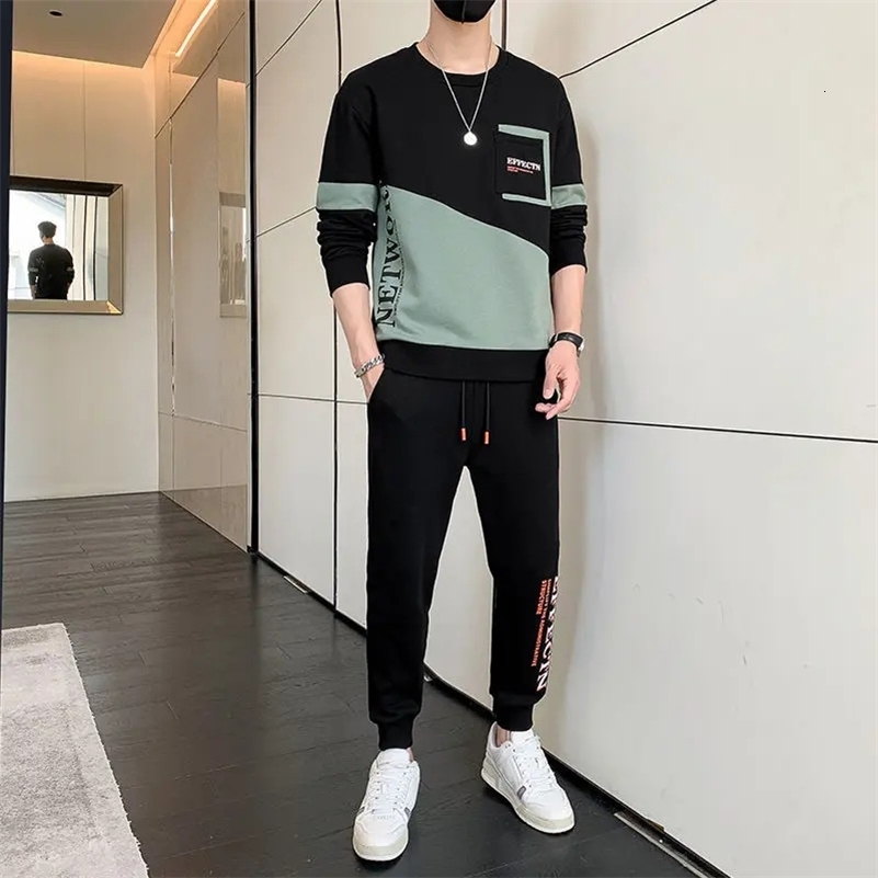 Sports Suits Sweatpants Pants Sets Black Mens Clothing Sportswear Tracksuit Alphabet T Shirt Man Offer Comfortable Top Casual 240821