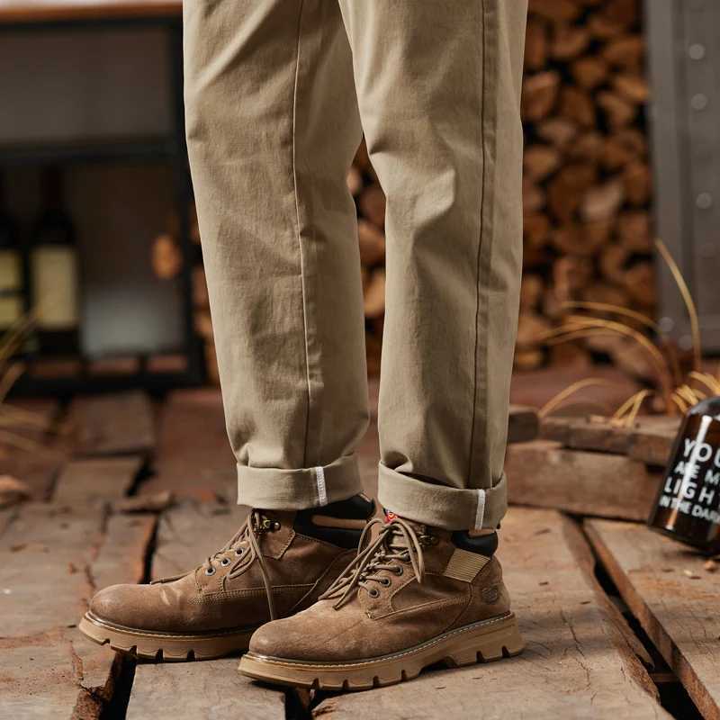 Mens elastic waist cargo pants with new printing mens cotton casual pants mens work clothes Hombre straight pants mens plus size 28-38W240725