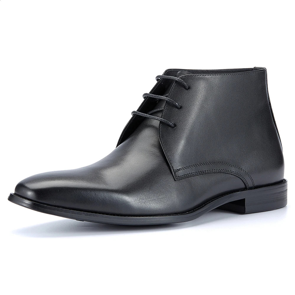 Elegant leather mens casual shoes high-quality and comfortable Chelsea boots 240821