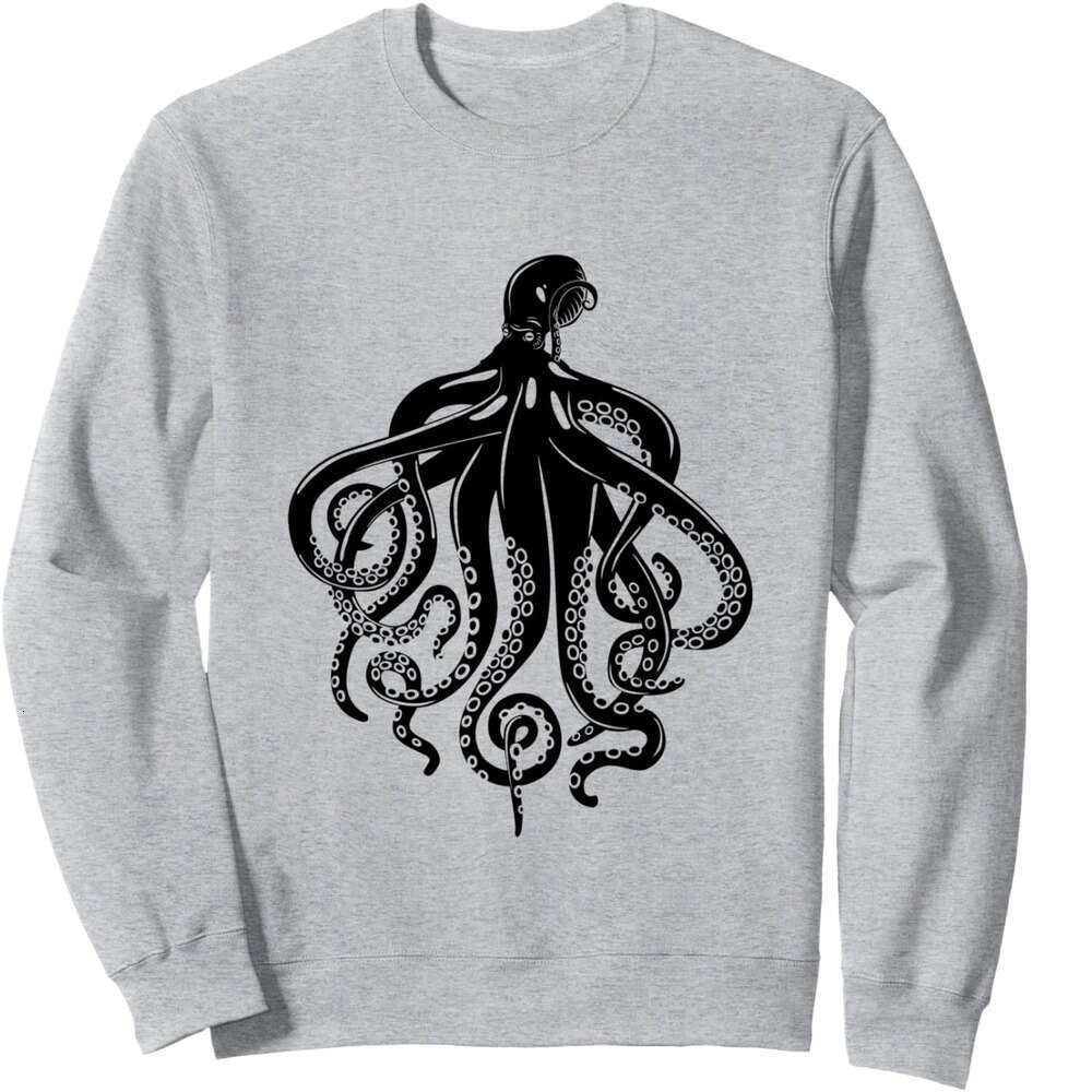Long Sleeve Shirts for Men sweatshirt Octopus King Sea Animal Ocean ocean Funny Gift Sweatshirt T shirt Tee Streetwear Casual tops clothes