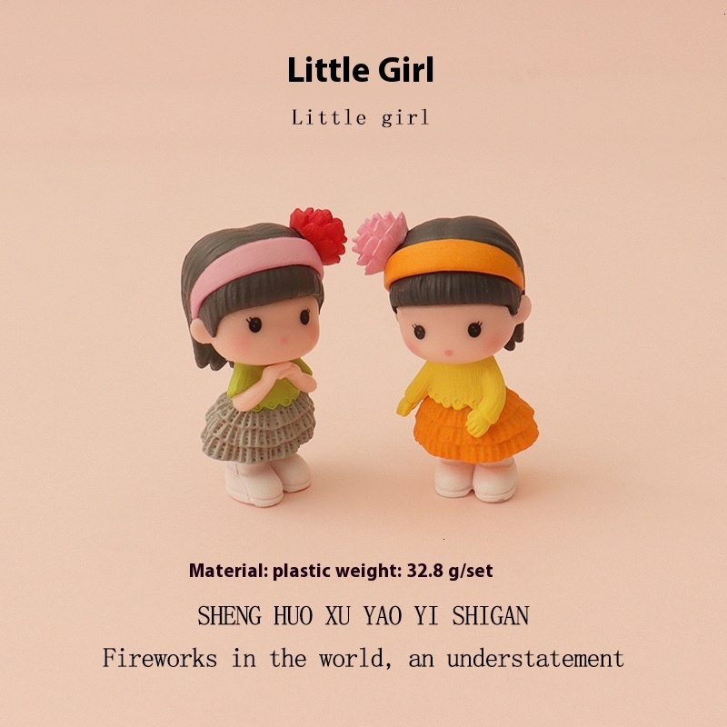 Cartoon Cute Little Girl Baby House Miniature Food Play Mini Chili Garlic Micro Landscape Creative Ornament OB11
