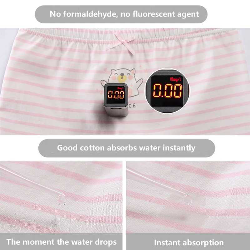 3-8 year old childrens underwear womens pure cotton childrens cartoon boxer Y240821