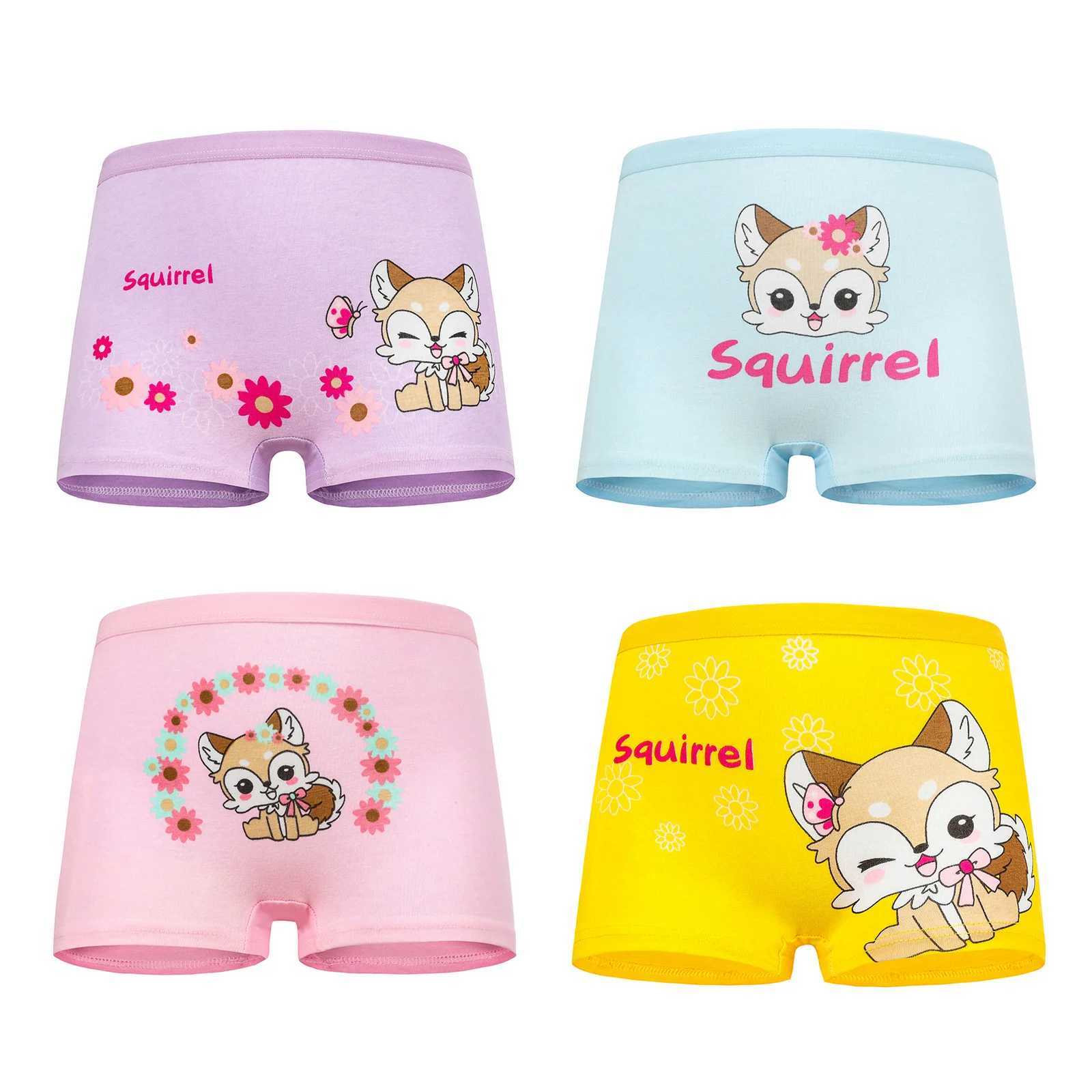 10Pieces/Lot Children Underwear Cotton Girls Panties Cute Kids Boxer Briefs Soft Pants 2-10Years Y240821