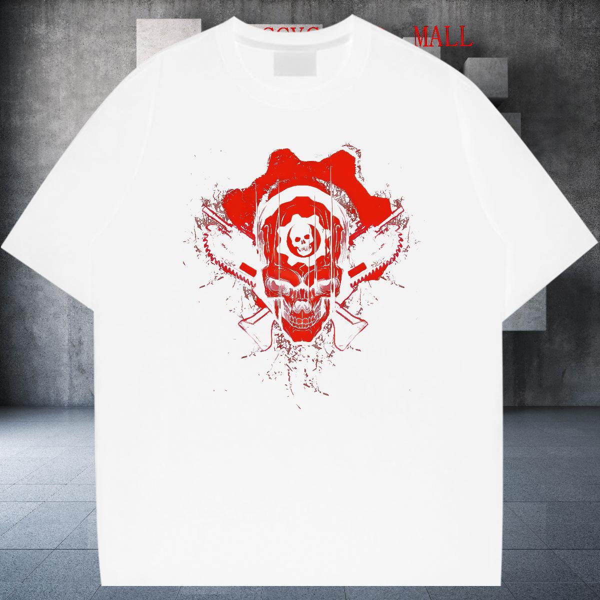 Designer Fashion Tshirts 230g Cotton Casual Daily Wear scary Breathable T-Shirts Loose Plus Size Custom Tops Shirt