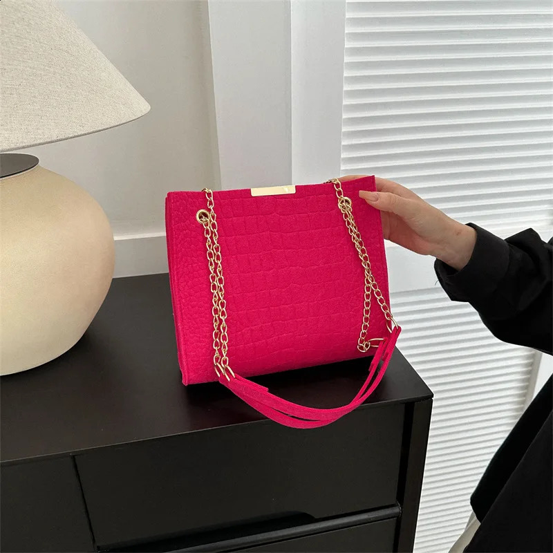 Solid Color Ladies Fashion Crossbody Large Capacity Print Shoulder Bag Girls Casual Handbag 240821