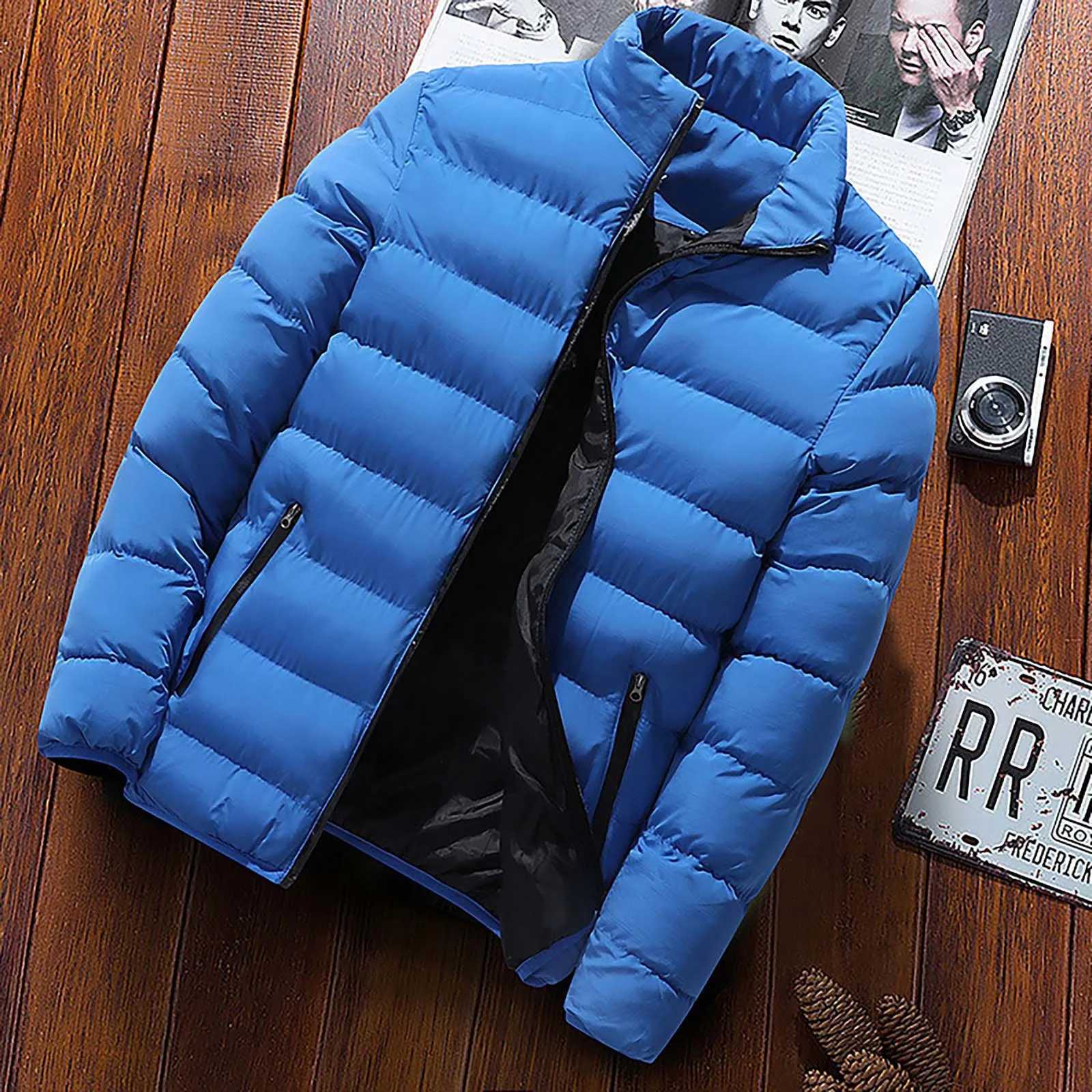 Puffer jacket New Winter Warm Packable Jacket Puffer Light Mens Parkas Coat Quilted Padded Outerwear Cardigan Male Streetwear Clothes M240821