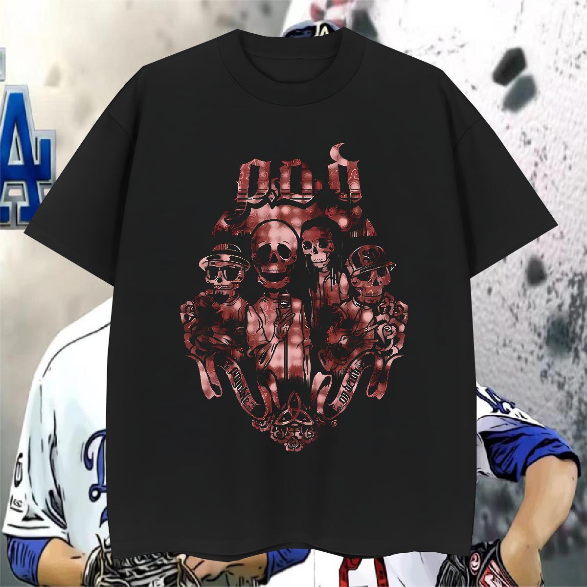 Designer Fashion Men Clothes T-Shirt 230g Pure Cotton Hip Hop Street skull Breathable Short Sleeve T-Shirts Unisex Customized Tops