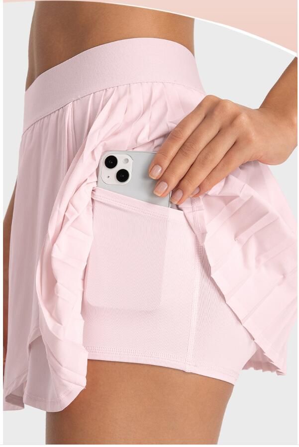 Skirts Yoga Tennis Badminton Skirt Dress Women Outdoor Sports Yoga Elastic Waistband Fashion Pleated Skirt