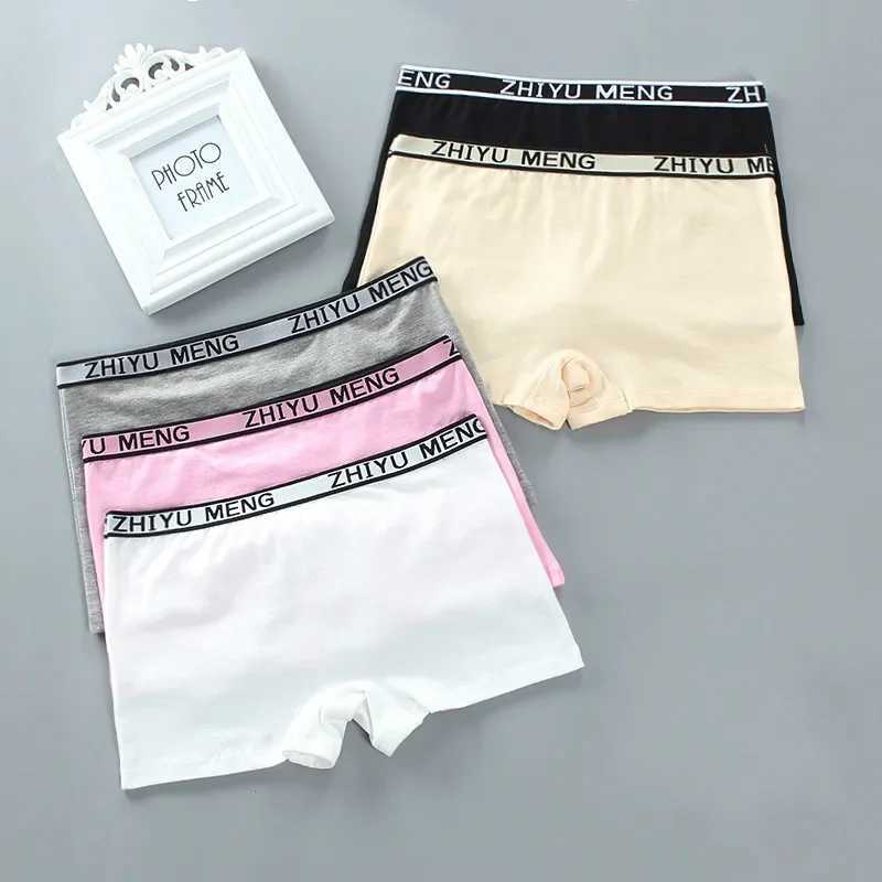 4Pcs/Lot Girls Boxer Briefs Panties Underwear Underpants Girl for Kids Children 8-14Y Y240821