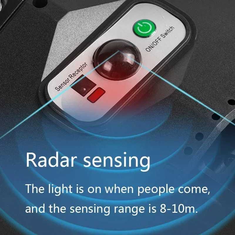 Powerful Outdoor Solar Lights 12000 Lumens Lighting 504 LED Garden Lamp Solar Panel Lamps Waterproof Motion Sensor Street Light Y240820