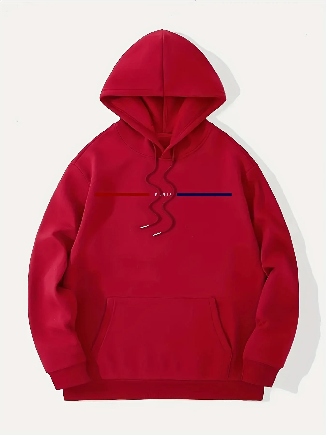 Mens Autumn Winter Long Sleeved Sweater PARIS Hooded 240821