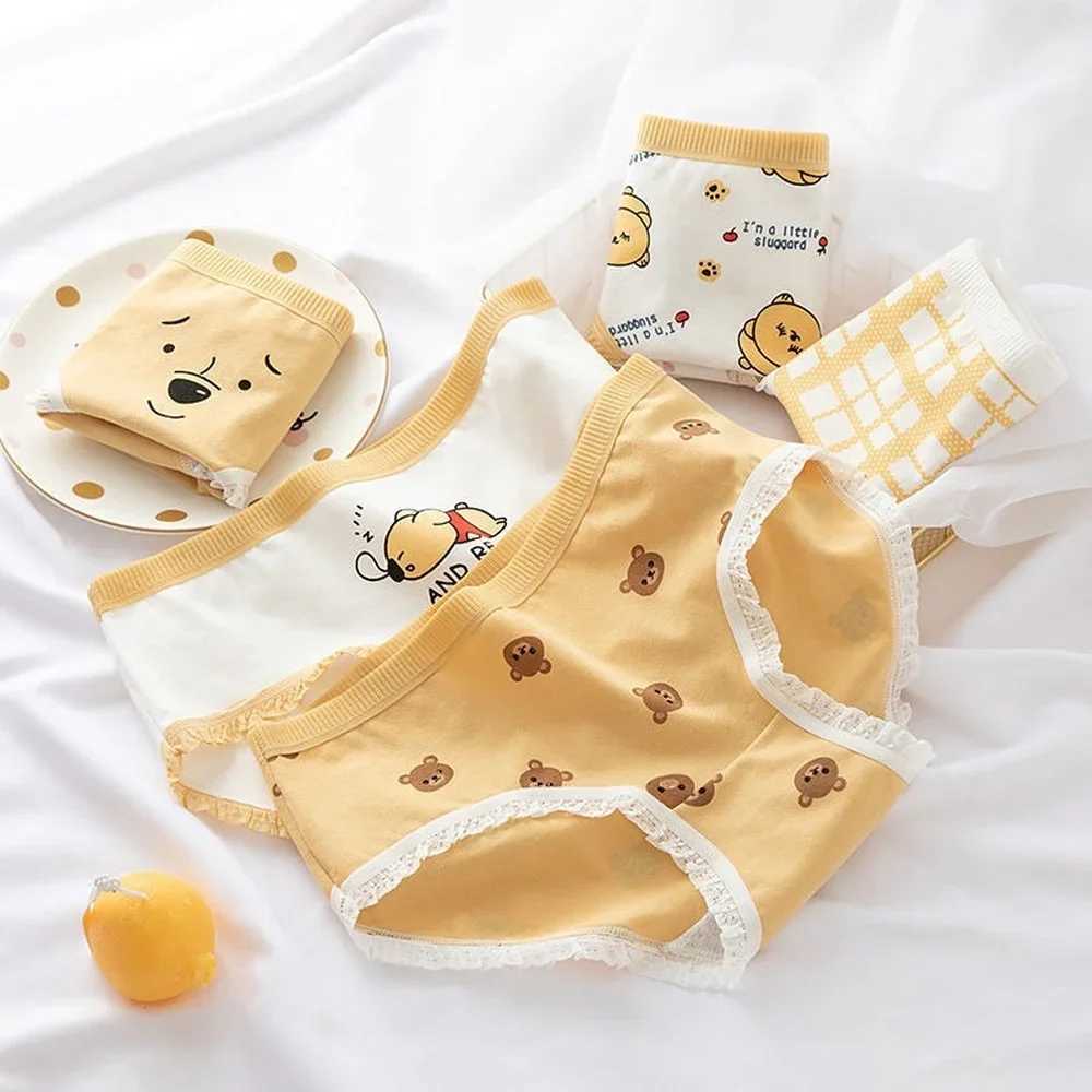 5PCS Cotton Teen Girl Panties Summer Thin Breathable Underwear Kid Soft Bacteriostatic Briefs 8+y Children Cartoon Cute Knickers Y240821