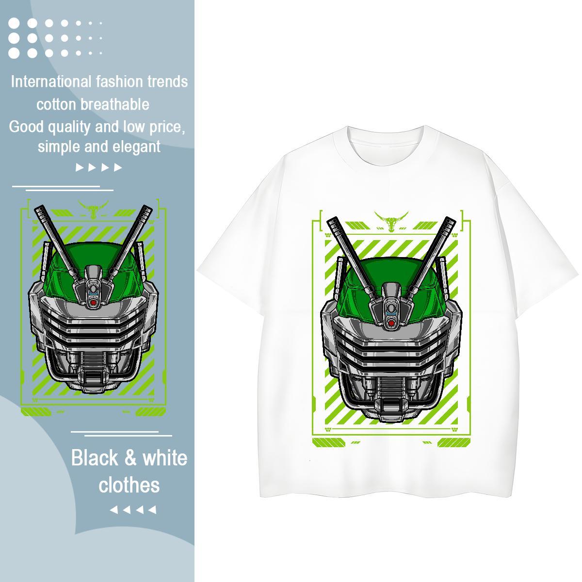 Brand T shirt Short sleeve Soft 230g 100% Cotton Couples T Shirts Anime Print ET Home Outdoor Designer Nice Tops