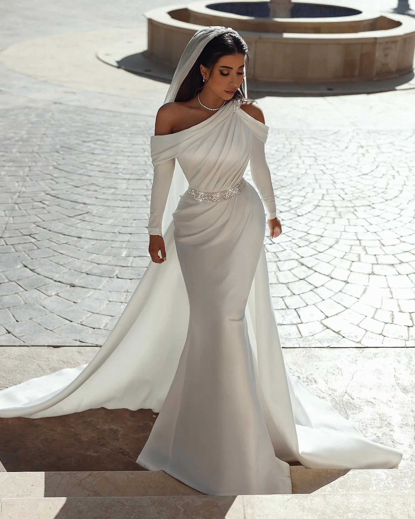 Romantic Ball Gown Wedding Dresses 2024 Sweetheart with Lace Appliques Beaded Bridal Dress Detachable Sleeve Tulle vestidos de novia 02