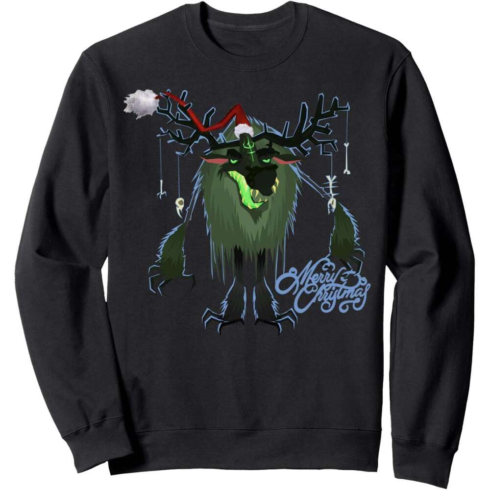 Long Sleeve Shirts for Men sweatshirt Cartoon Merry Christmas Moose Funny Anime Deer Gamer Gift Sweatshirt T shirt Tee Streetwear Casual tops clothes