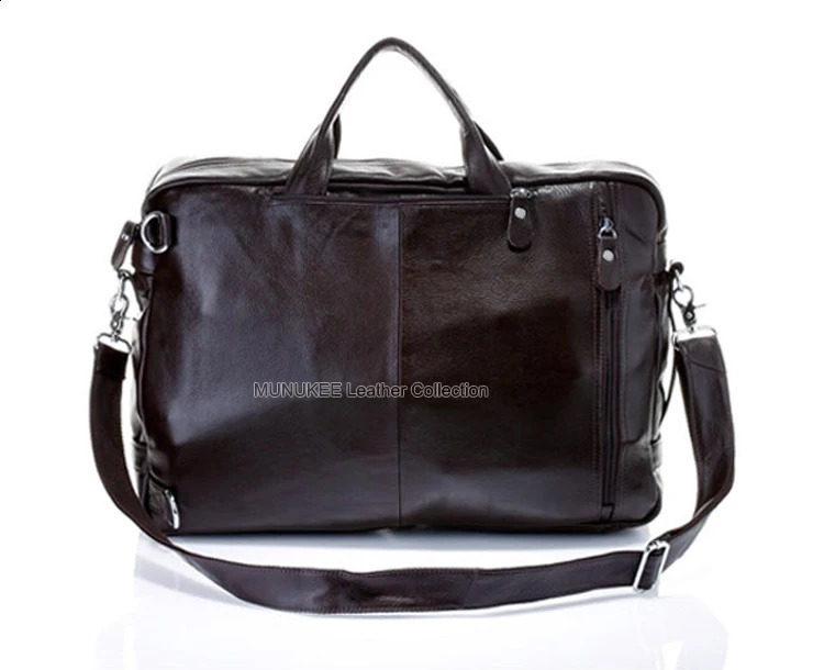 Fashionable multifunctional full grain leather travel bag mens y 240820