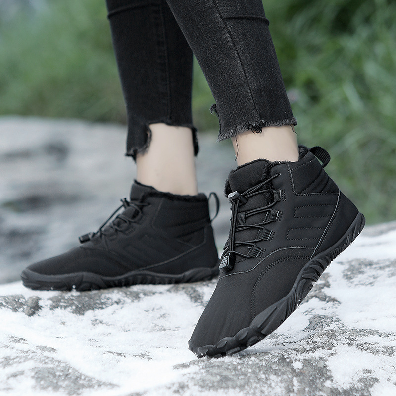 Ddmysports Five Finger Outdoor Sports Cotton Shoes Men S Women Plush Warm Durable And Non Slip Snow Boots Winter Thickened Couple OUTDOOR