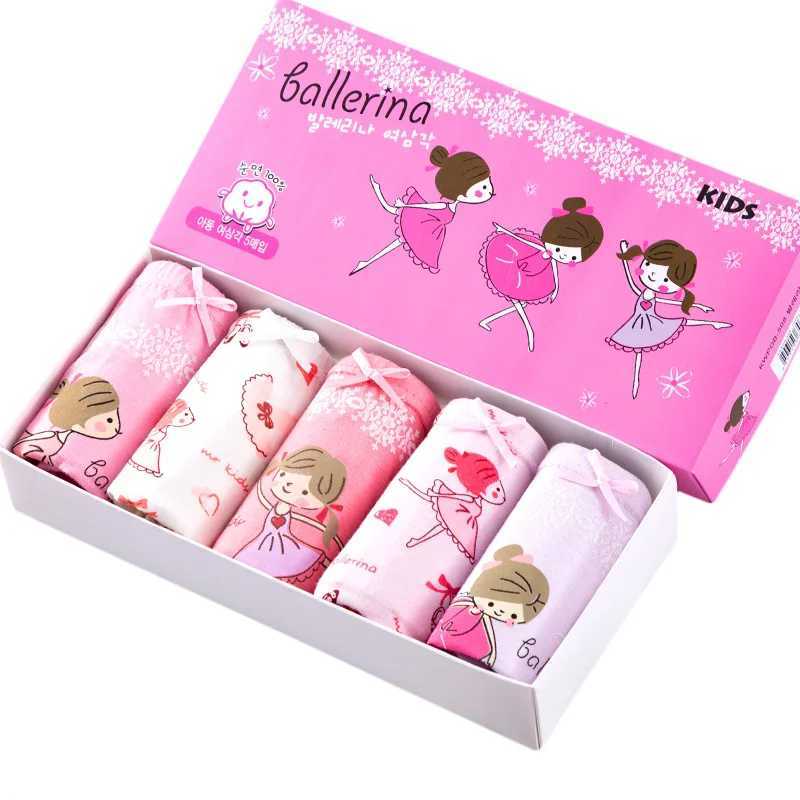 4 Pcs/Lot Girls Underwear Cotton Children Underwear Dancing Ballet Princess Panties For Girls Soft Breathable Girls Briefs 2-14T Y240821