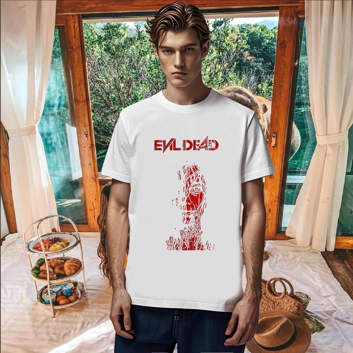 Designer Men Clothes T-Shirt 100% Cotton 230g Daily Wear scary Short Sleeve Soft Mens T Shirts TOP Quality Plus Size Cartoon Tee Shirt