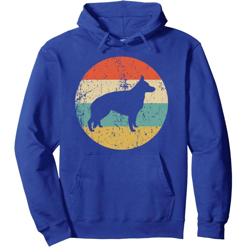 Hoodie for Mens Womens Retro German Shepherd Dog Pullover Hoodie Graphic Hoodies Sweatshirt Pullover Long Sleeve