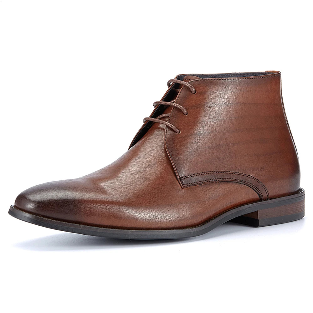 Elegant leather mens casual shoes high-quality and comfortable Chelsea boots 240821