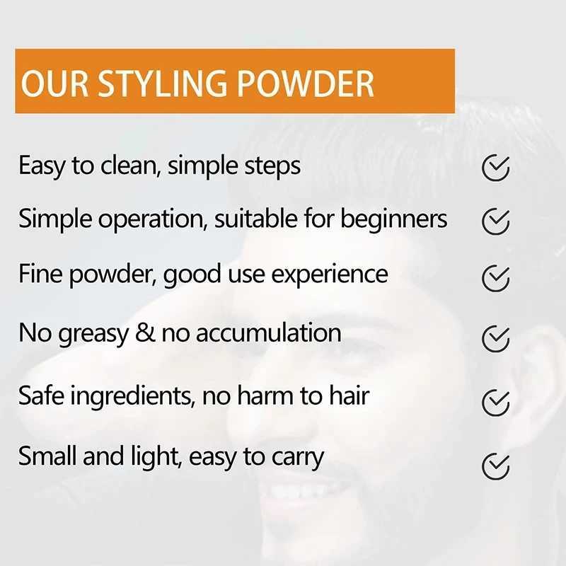 GOIPLE 30G mens fluffy spray refreshes hair style all day matte texture modeling products increase hair volume modeling powder W240820
