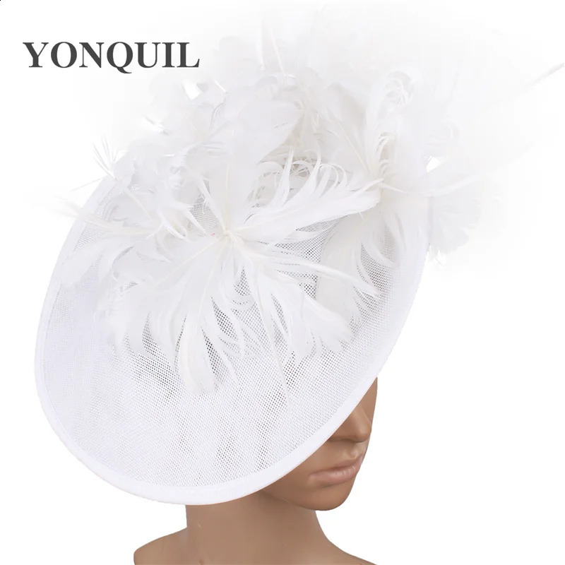 Vintage Chic Party Fascinators Hat Elegant Womens Ladies Vintage Headpiece Hair Pins For Formal Occasion Church Chic Fedora Caps 240808