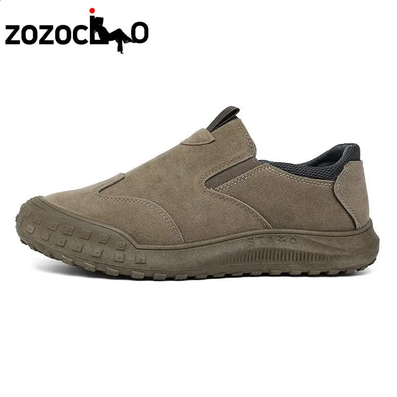 Fashionable mens sports shoes durable outdoor walking shoes casual sliding hiking shoes spring and autumn anti slip soft mens shoes 240821