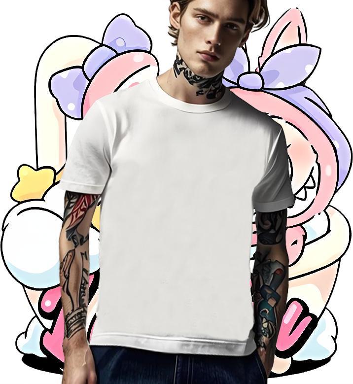 Wholesale SCARY Couples T Shirts 230g Cotton T shirt Customized Print Outdoor Round Neck Short Sleeve Comfortable Clothes