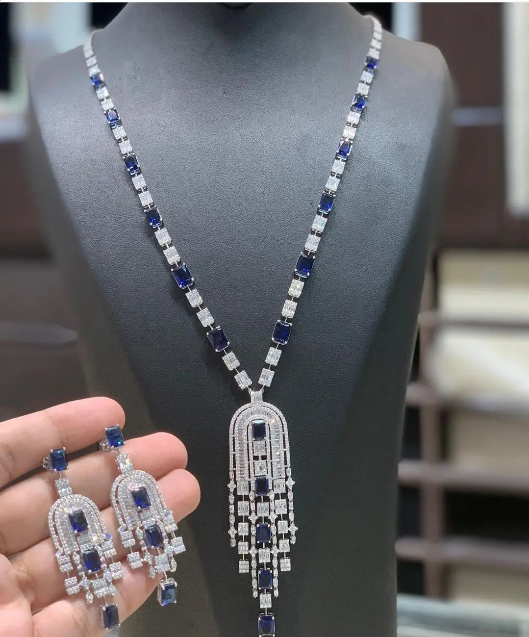 jankelly 2pcs Bridal Zirconia Jewelry Sets For Women Party Dubai Nigeria CZ Crystal Wedding 240813