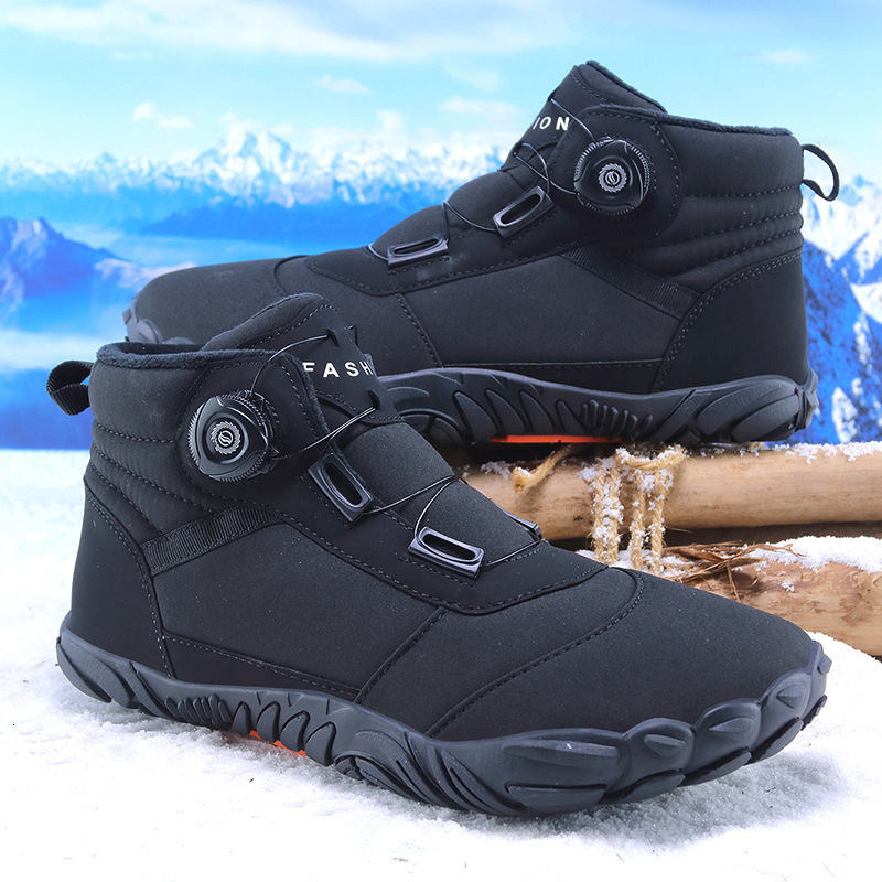 Ddmysports Five Finger Outdoor Sports Cotton Shoes Men S Women Plush Warm Durable And Non Slip Snow Boots Winter Thickened Couple OUTDOOR
