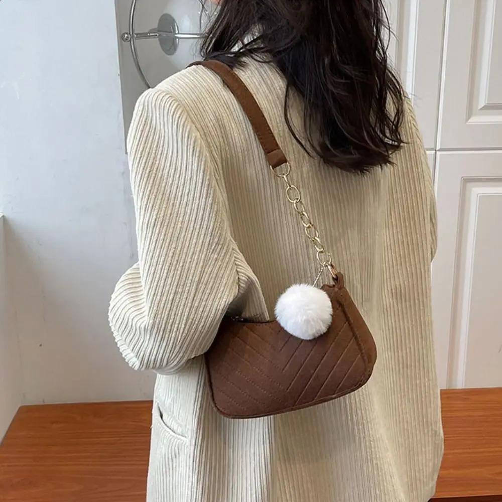 Fashion Women Handbag Solid Color Casual Mini Underarm Bag Female Chain Shoulder Pouch Ladies Leather Tote Bag 240821
