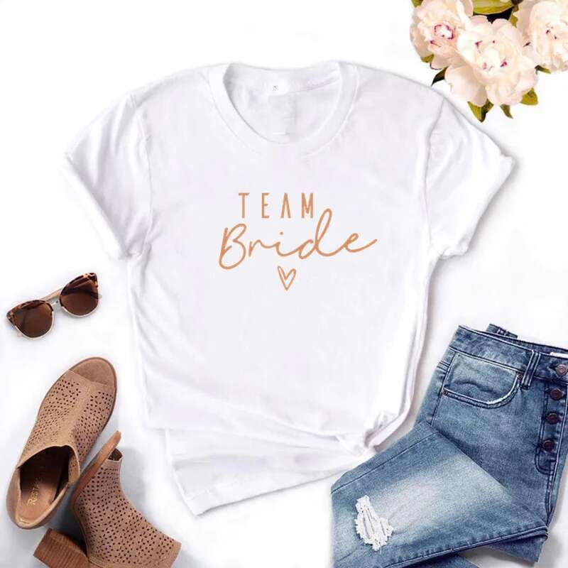 wer Women Team Bride To Be Squad T-shirts 2024 EVJF Hen Party Bachelorette Girl Wedding Female Tops Tees ps