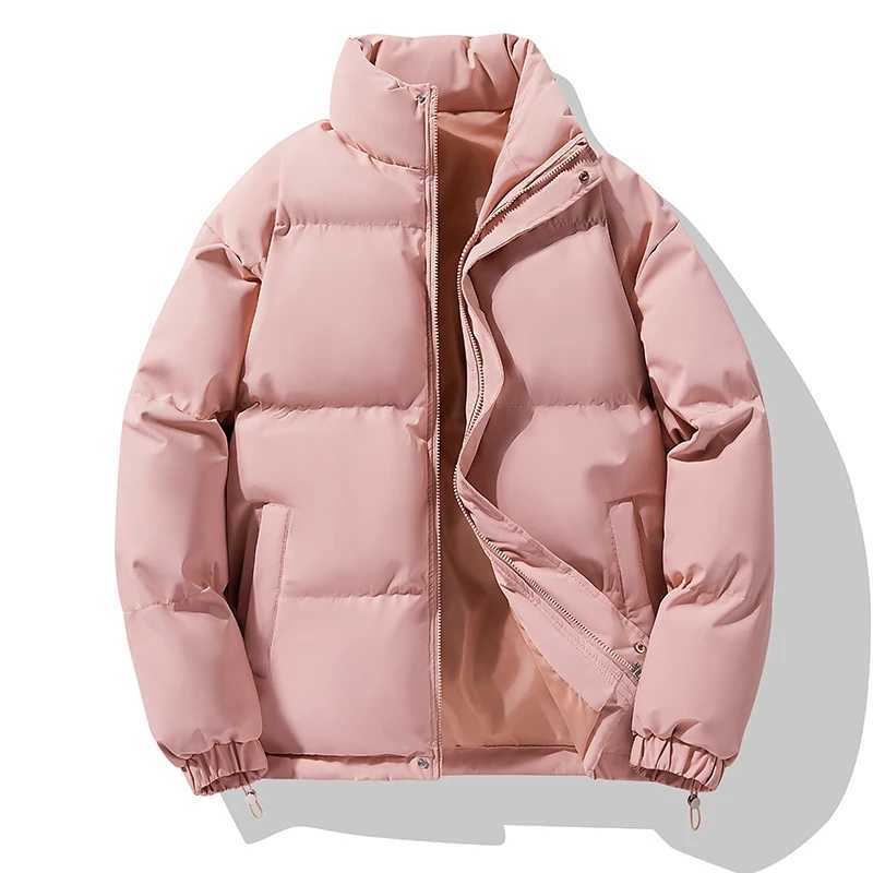Puffer jacket Unisex Autumn Winter Warm Parka Jacket Men Women Yellow Purple Pink Fleece Casual Parkas Outerwear Mens Coats Clothes 12 Colors M240821