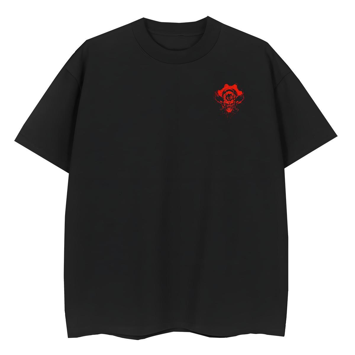 Fashion Casual SKULL Tshirts 230g Pure Cotton T-Shirts for Men DIY Anime Daily Outfit Round Neck Short Sleeve TOP Quality Tees