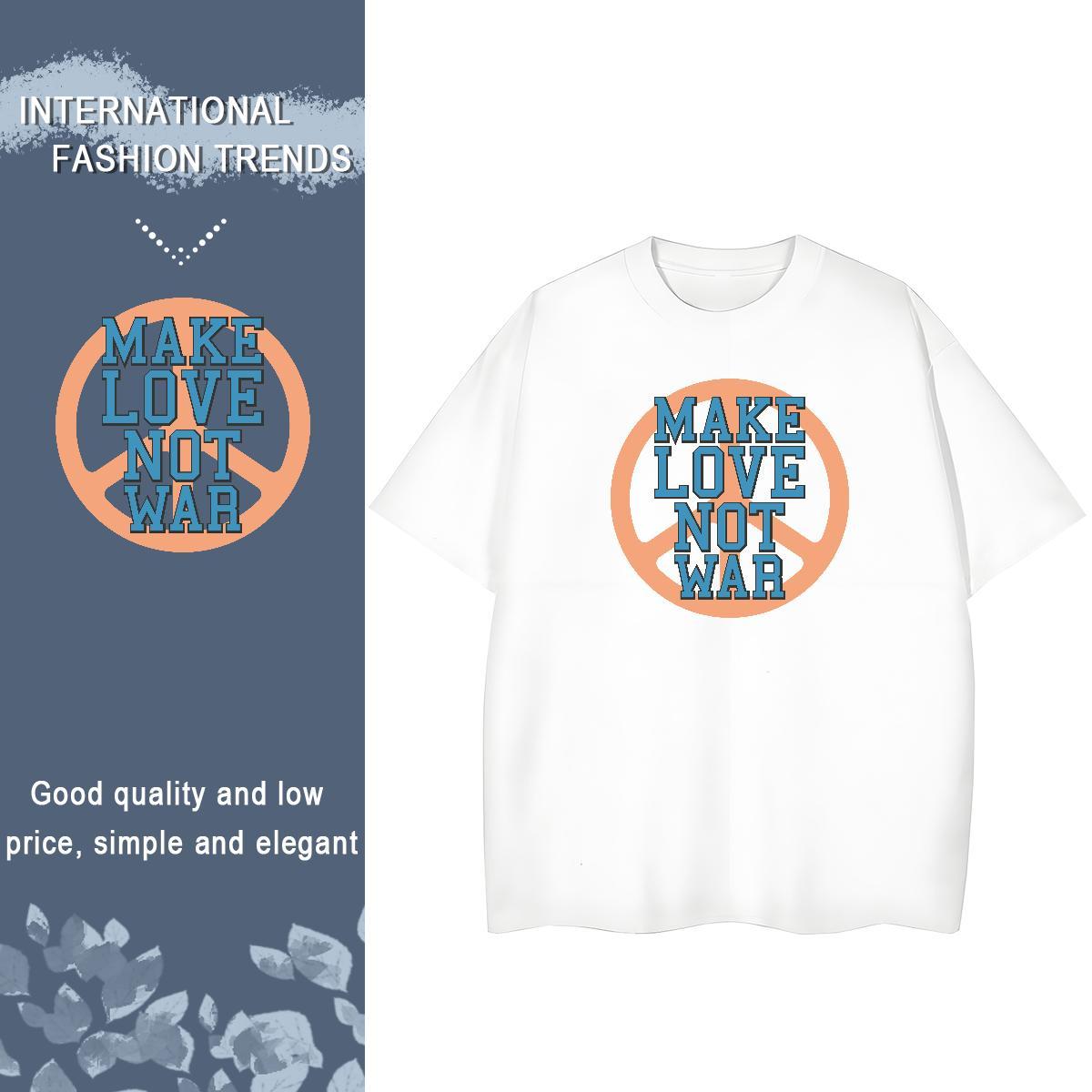Wholesale Unisex Tshirts 230g 100% Cotton letter Casual Beach Women T Shirts Crew Neck DIY Logo Tops Tees