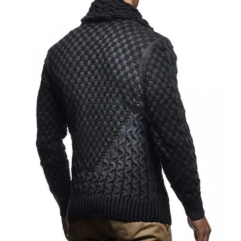 Man Sweaters Streetwear Clothes Turtleneck Sweater Men L Xl Long Sleeve Knitted Pullovers Autumn Winter Soft Warm Basic 240821