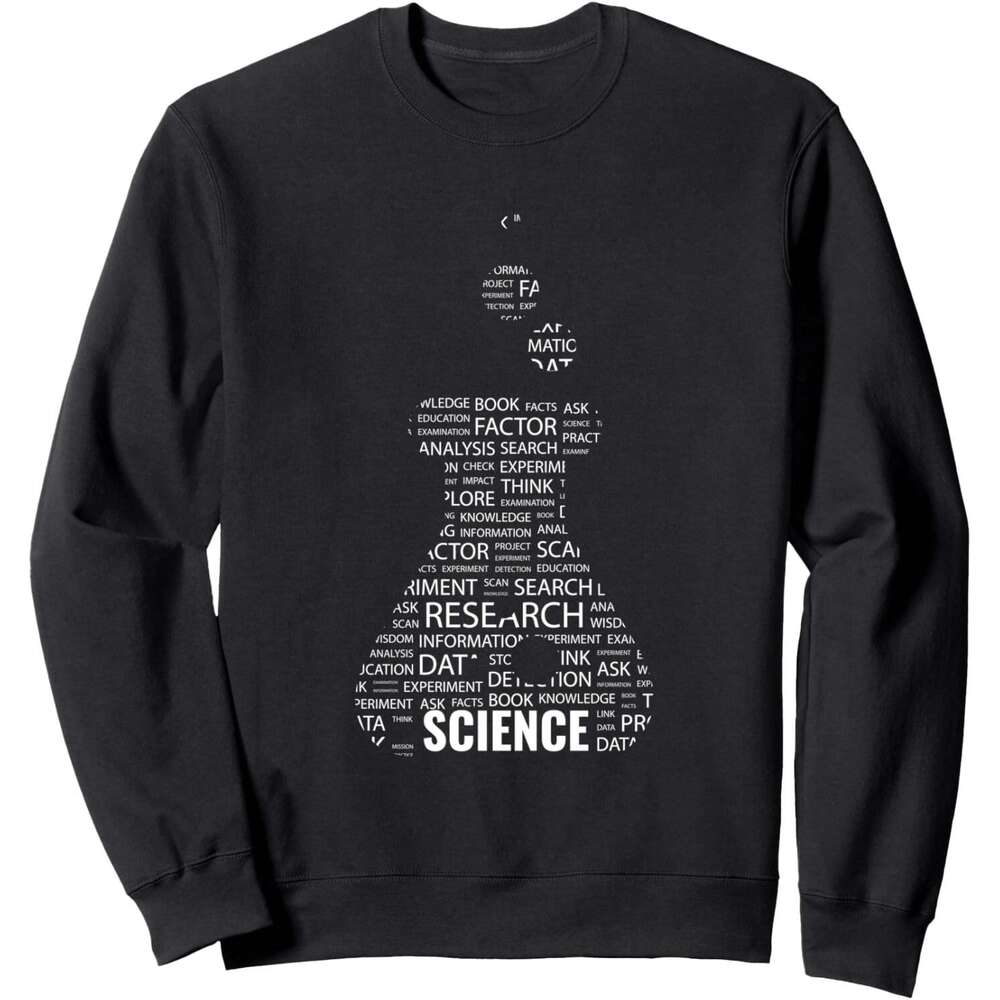Long Sleeve Shirts for Men sweatshirt Science Research Knowledge Test Tube Chemistry Funny Sweatshirt T shirt Tee Streetwear Casual tops clothes