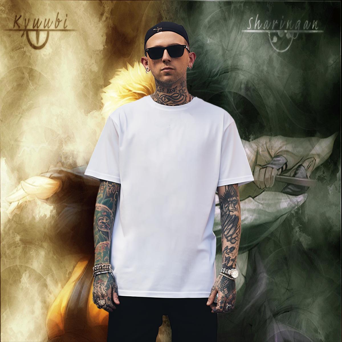 Popular skull Men T Shirts Summer Casual Men Tees 100% Cotton 230g 2024 Summer Breathable Crew Neck White Plus Size Wear